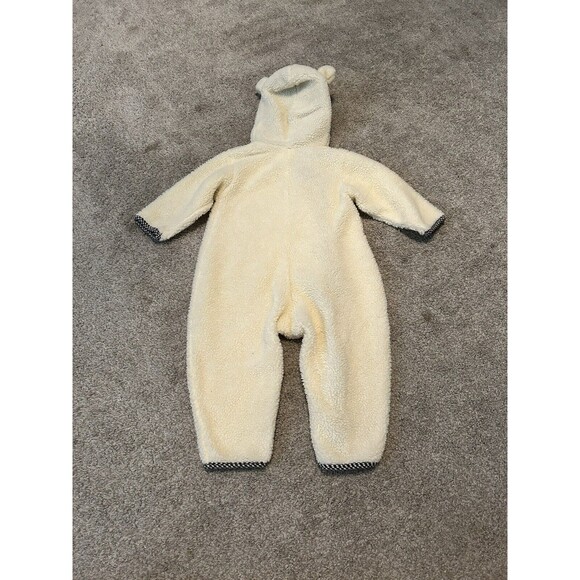 Sweet Potatoes Hooded Ears Ivory Plush Bear Suit Sherpa Baby 24m - Picture 3 of 3